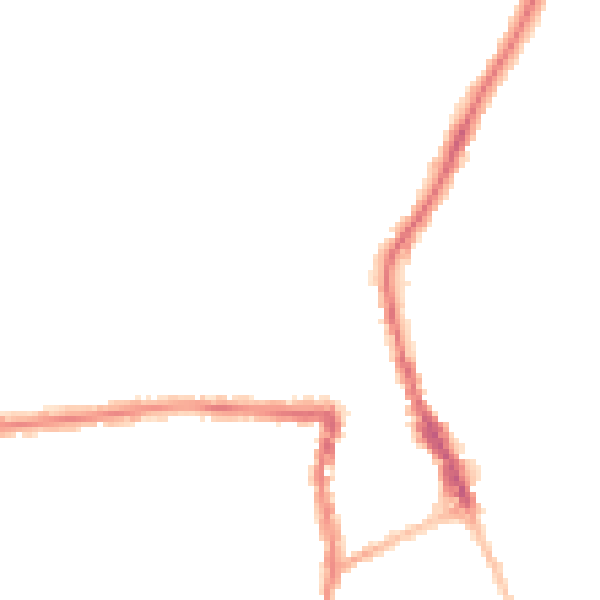 Night-time road noise heatmap for SN1 3DB