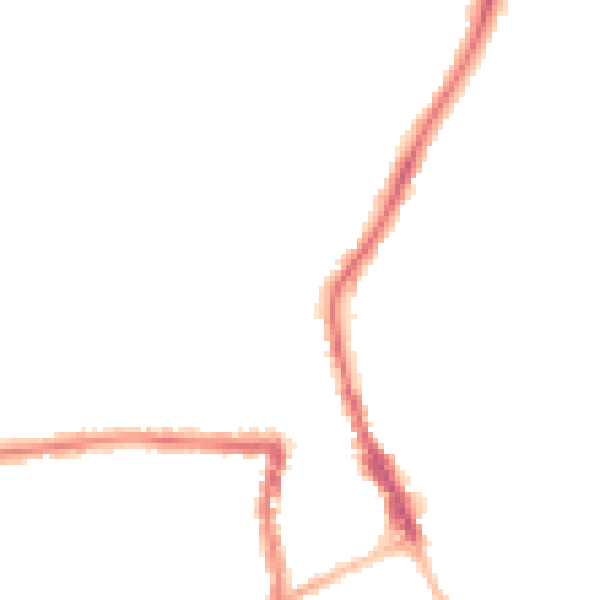 Night-time road noise heatmap for SN1 3HN