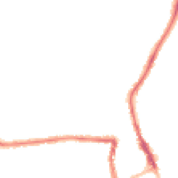 Night-time road noise heatmap for SN1 3JA