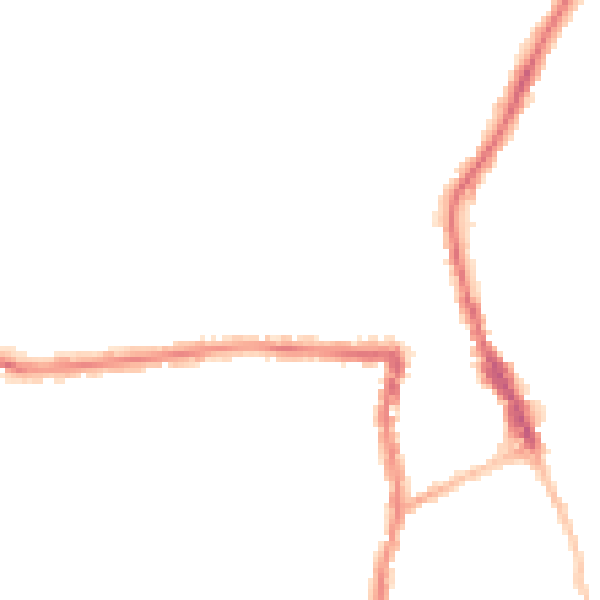 Night-time road noise heatmap for SN1 3LB