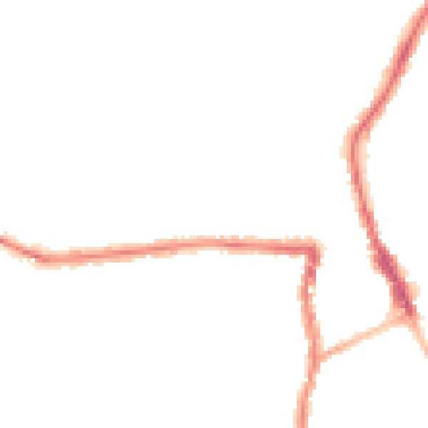 Night-time road noise heatmap for SN1 3LS
