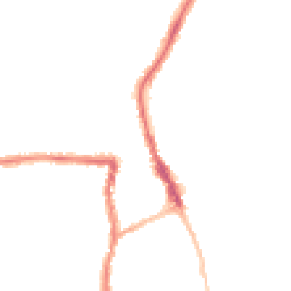 Night-time road noise heatmap for SN1 3LW