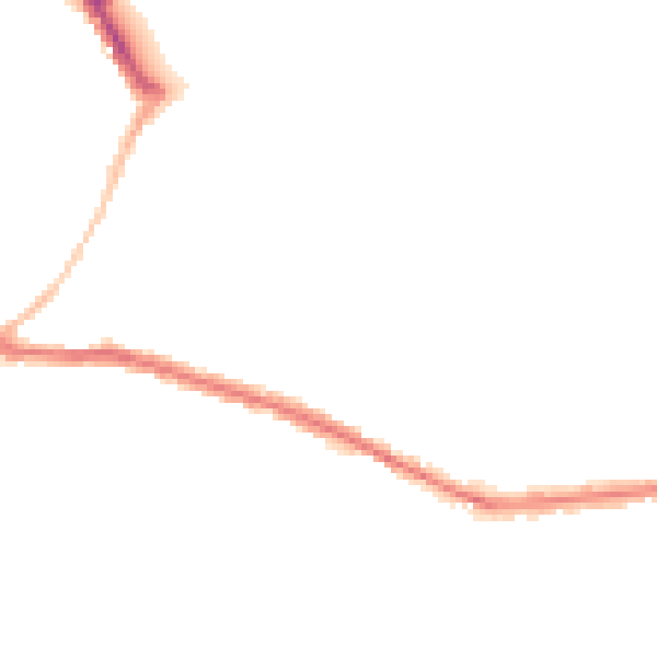 Night-time road noise heatmap for SN1 3PY
