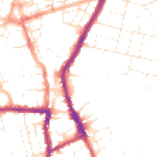 Daytime road noise heatmap for SN1 3RT
