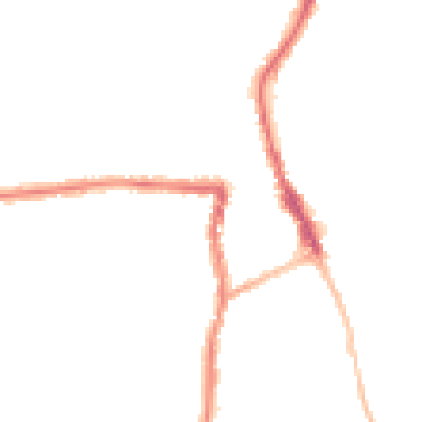 Night-time road noise heatmap for SN1 4BD