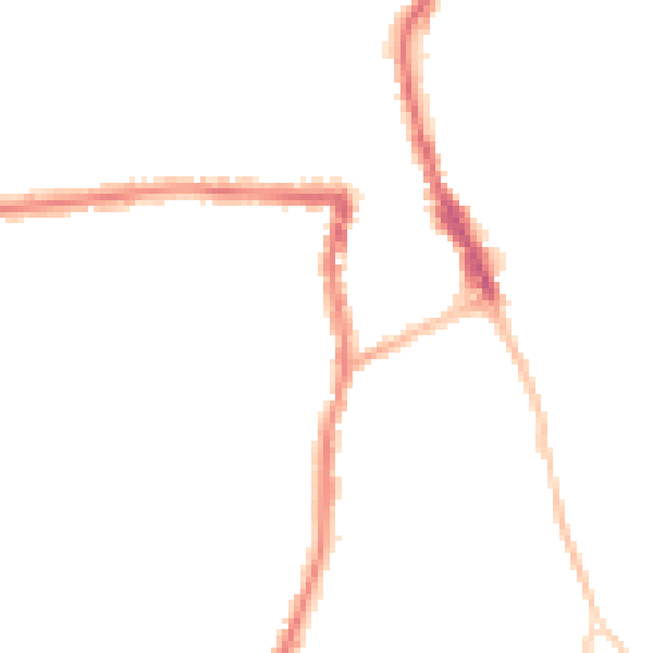 Night-time road noise heatmap for SN1 4BG