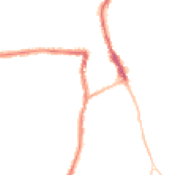 Night-time road noise heatmap for SN1 4BH