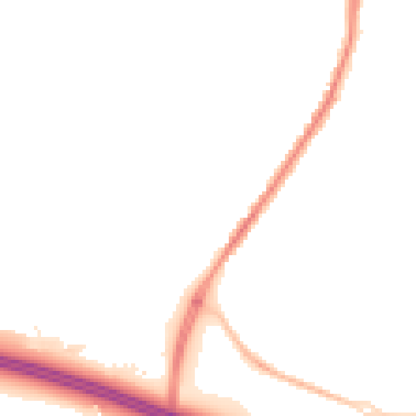Night-time road noise heatmap for SN1 4BT
