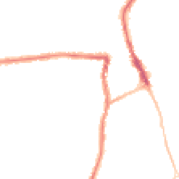 Night-time road noise heatmap for SN1 4BZ