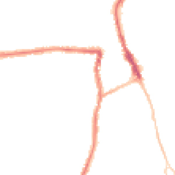 Night-time road noise heatmap for SN1 4DF