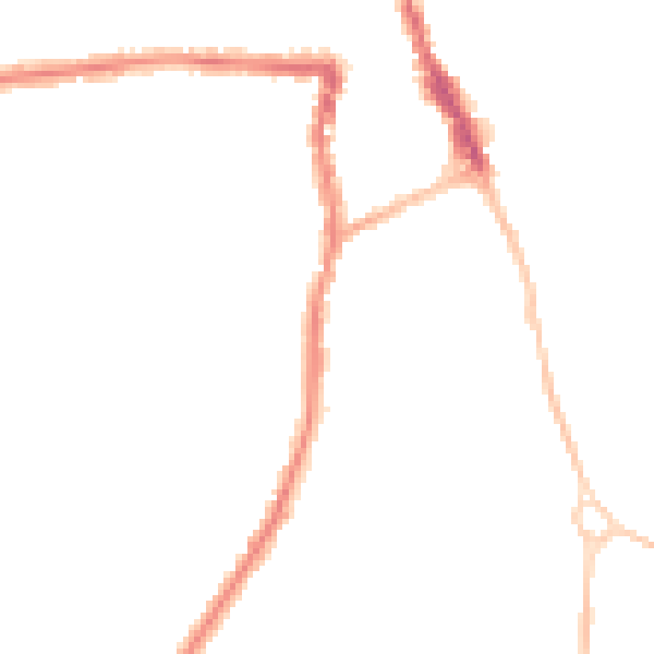 Night-time road noise heatmap for SN1 4DG