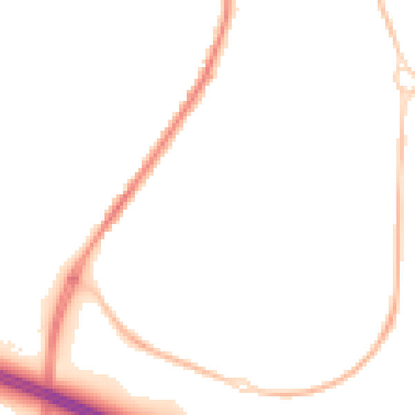 Night-time road noise heatmap for SN1 4EB