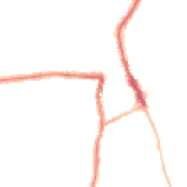 Night-time road noise heatmap for SN1 4FE