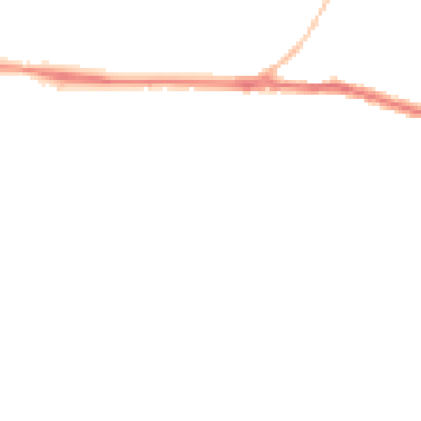 Night-time road noise heatmap for SN1 4JZ