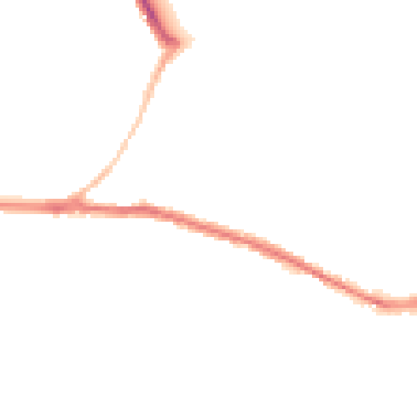 Night-time road noise heatmap for SN1 4LD