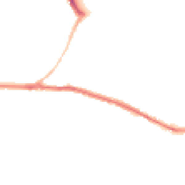 Night-time road noise heatmap for SN1 4LJ