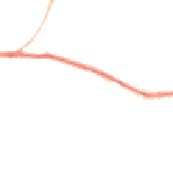 Night-time road noise heatmap for SN1 4LP