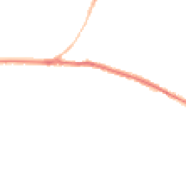 Night-time road noise heatmap for SN1 4LT