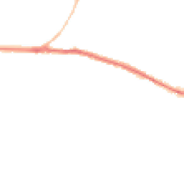Night-time road noise heatmap for SN1 4LX