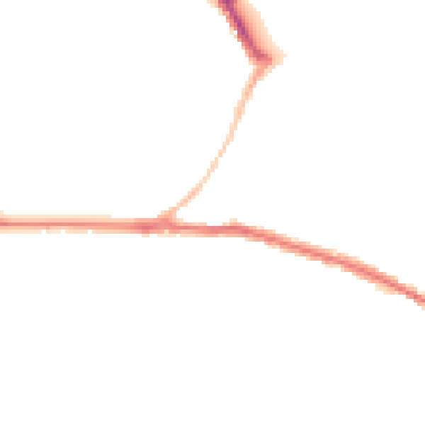 Night-time road noise heatmap for SN1 4NS