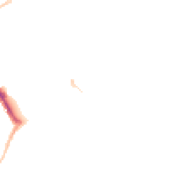 Night-time road noise heatmap for SN1 5AY