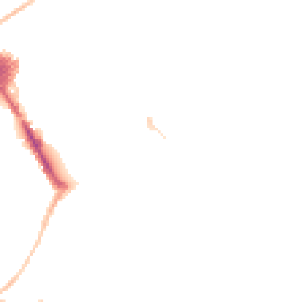 Night-time road noise heatmap for SN1 5DX