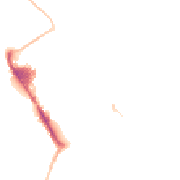 Night-time road noise heatmap for SN1 5EQ