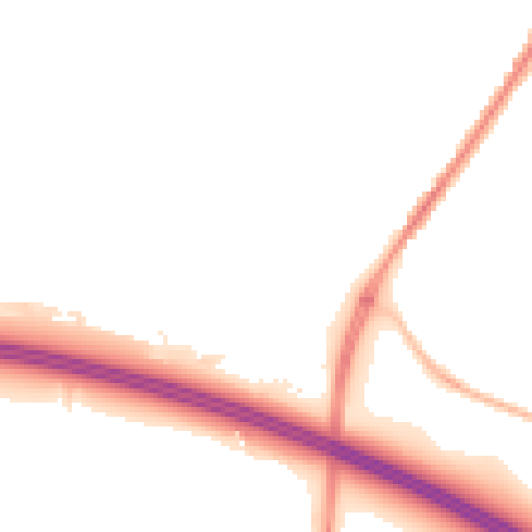 Night-time road noise heatmap for SN1 7AS