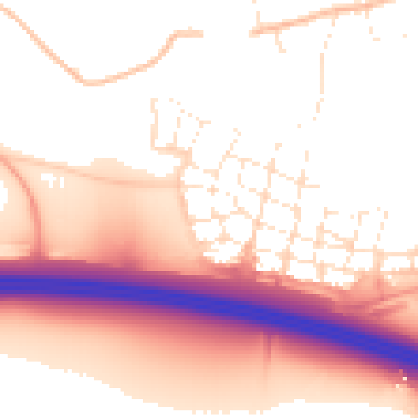 Daytime road noise heatmap for SN1 7AT