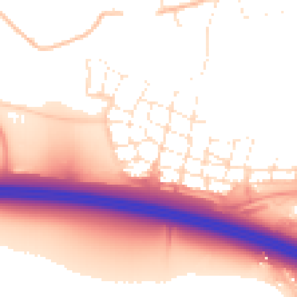 Daytime road noise heatmap for SN1 7AX