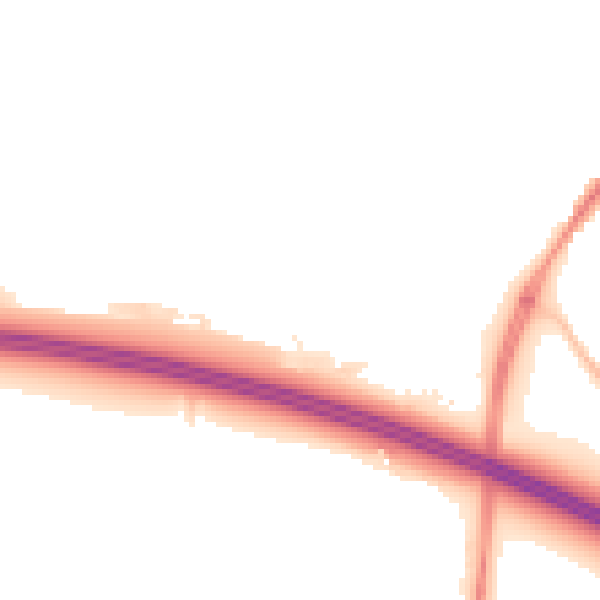 Night-time road noise heatmap for SN1 7BN