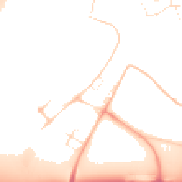 Daytime road noise heatmap for SN1 7DL