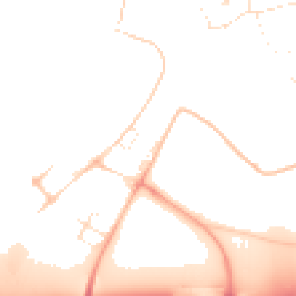 Daytime road noise heatmap for SN1 7DQ