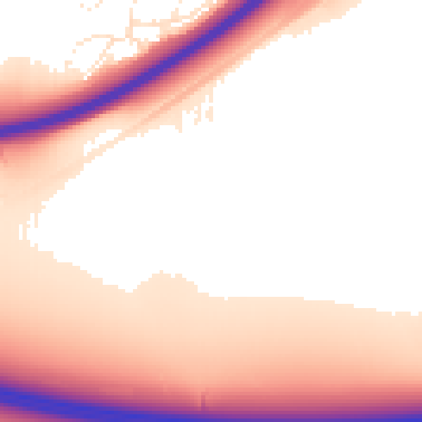 Daytime road noise heatmap for SN1 7NT
