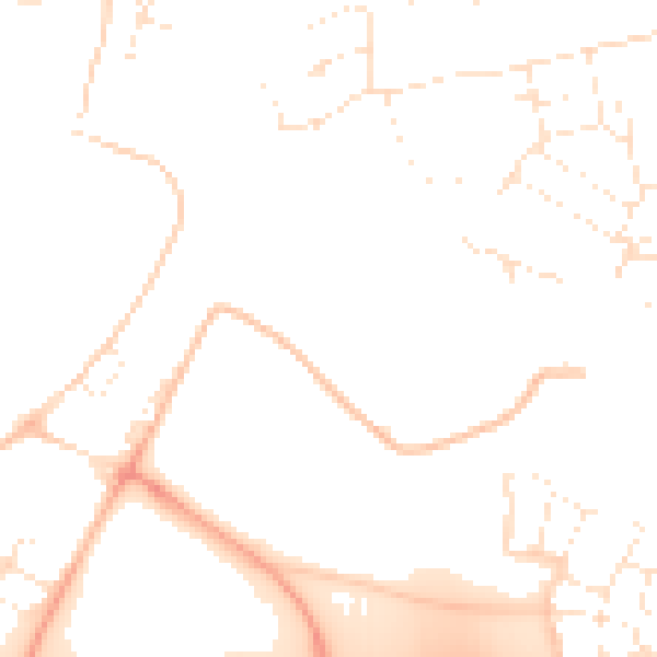 Daytime road noise heatmap for SN1 7NU