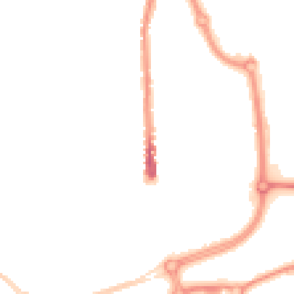 Night-time road noise heatmap for SN2 1AD