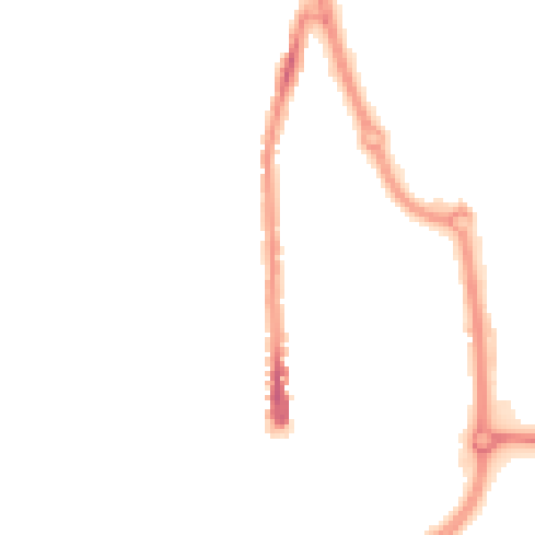 Night-time road noise heatmap for SN2 1AE