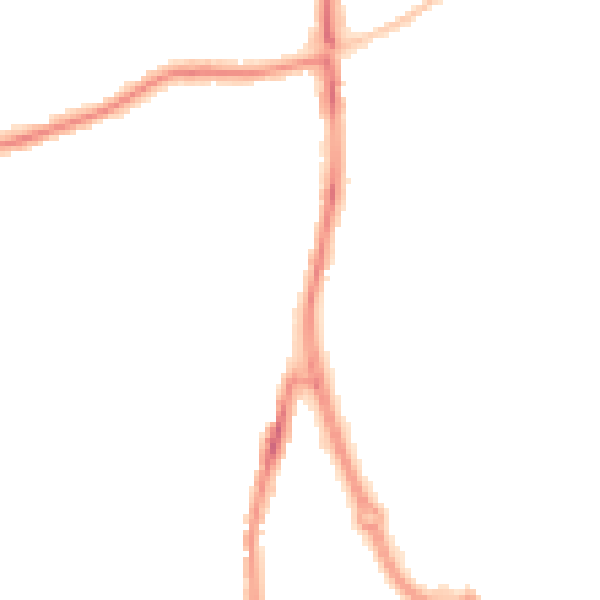 Night-time road noise heatmap for SN2 1AQ