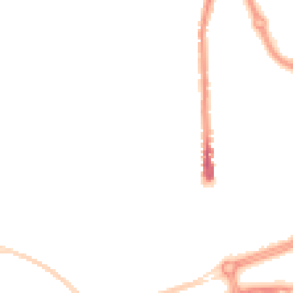Night-time road noise heatmap for SN2 1AT