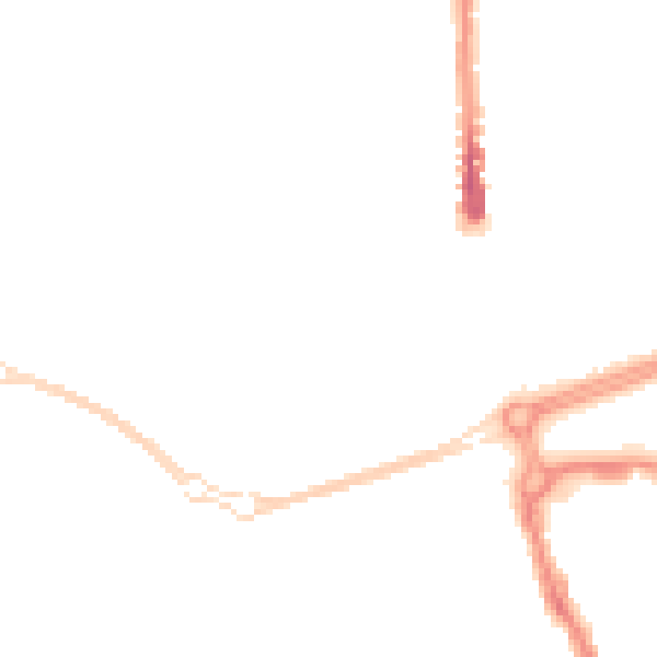 Night-time road noise heatmap for SN2 1BA