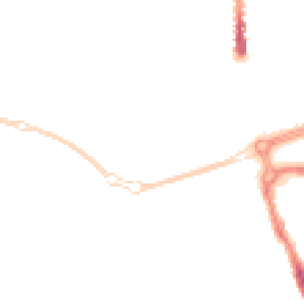 Night-time road noise heatmap for SN2 1BD