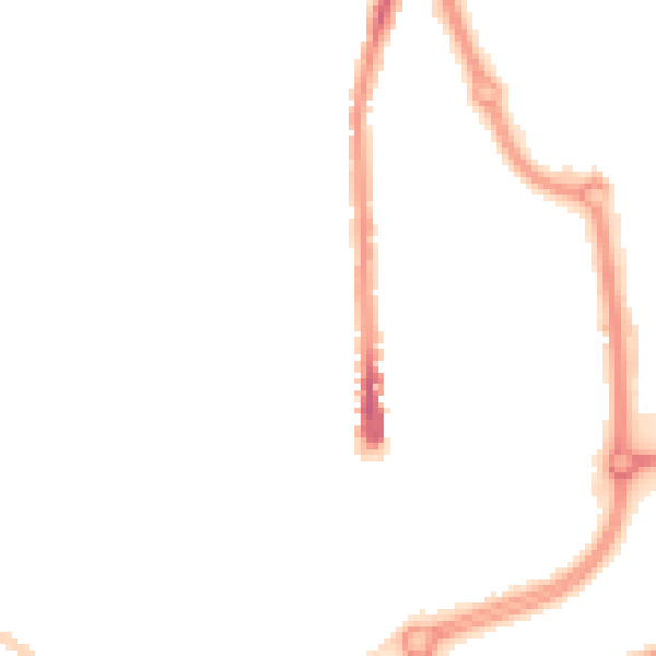 Night-time road noise heatmap for SN2 1BF