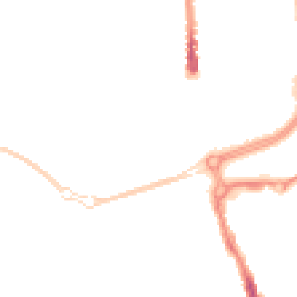 Night-time road noise heatmap for SN2 1BJ