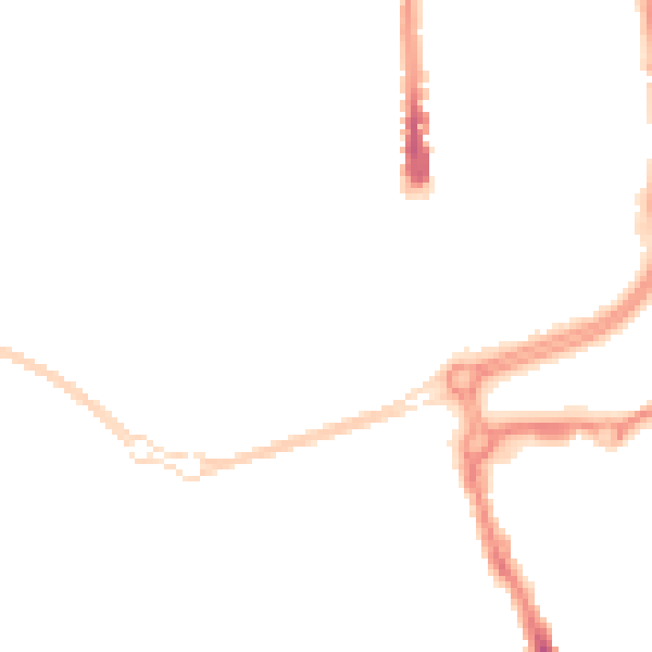 Night-time road noise heatmap for SN2 1BL
