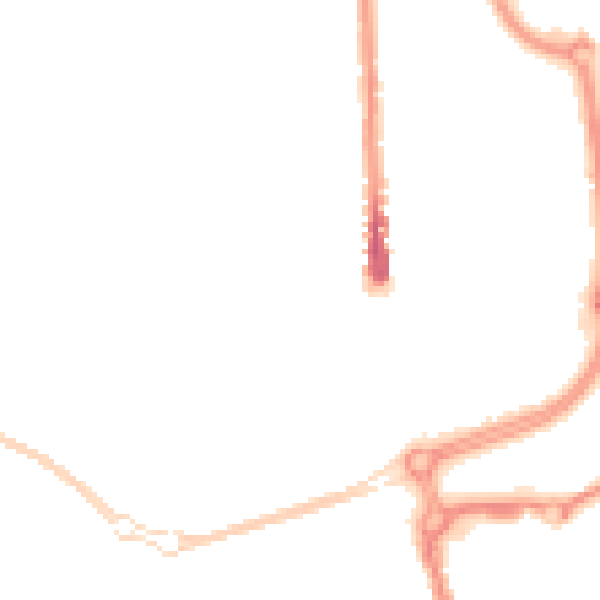 Night-time road noise heatmap for SN2 1BU