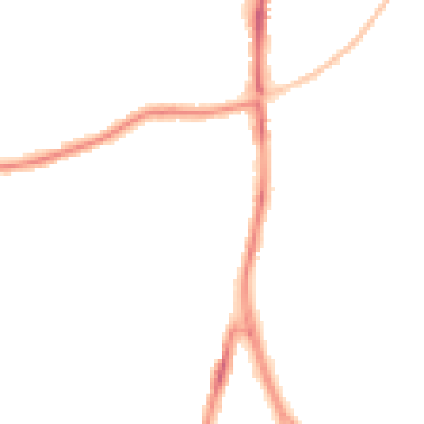 Night-time road noise heatmap for SN2 1SG