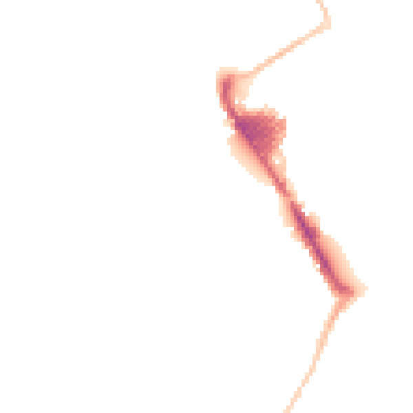 Night-time road noise heatmap for SN2 2DB