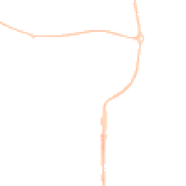 Night-time road noise heatmap for SN2 2DN