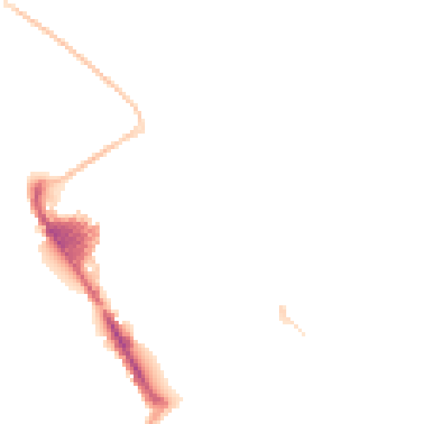 Night-time road noise heatmap for SN2 2GE