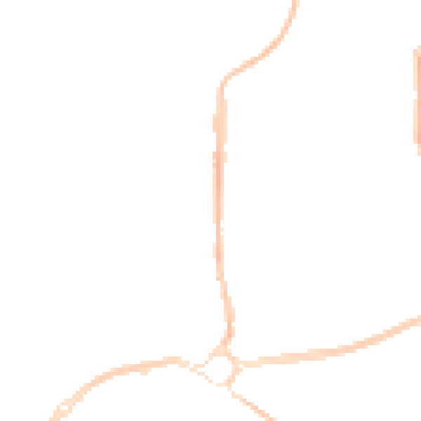 Night-time road noise heatmap for SN2 2NT